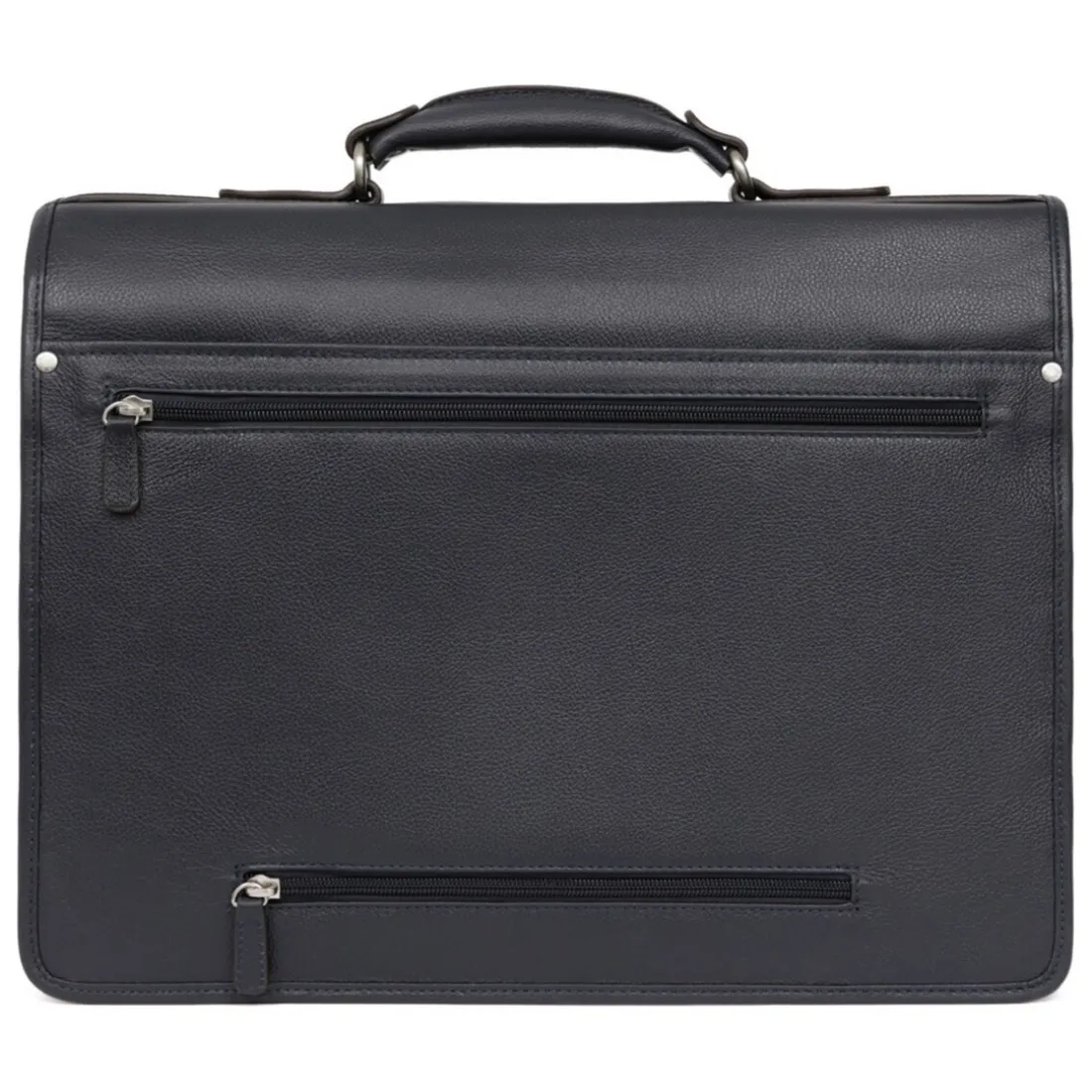 Cartable A4 Cuir CONFORT Marine Zane
