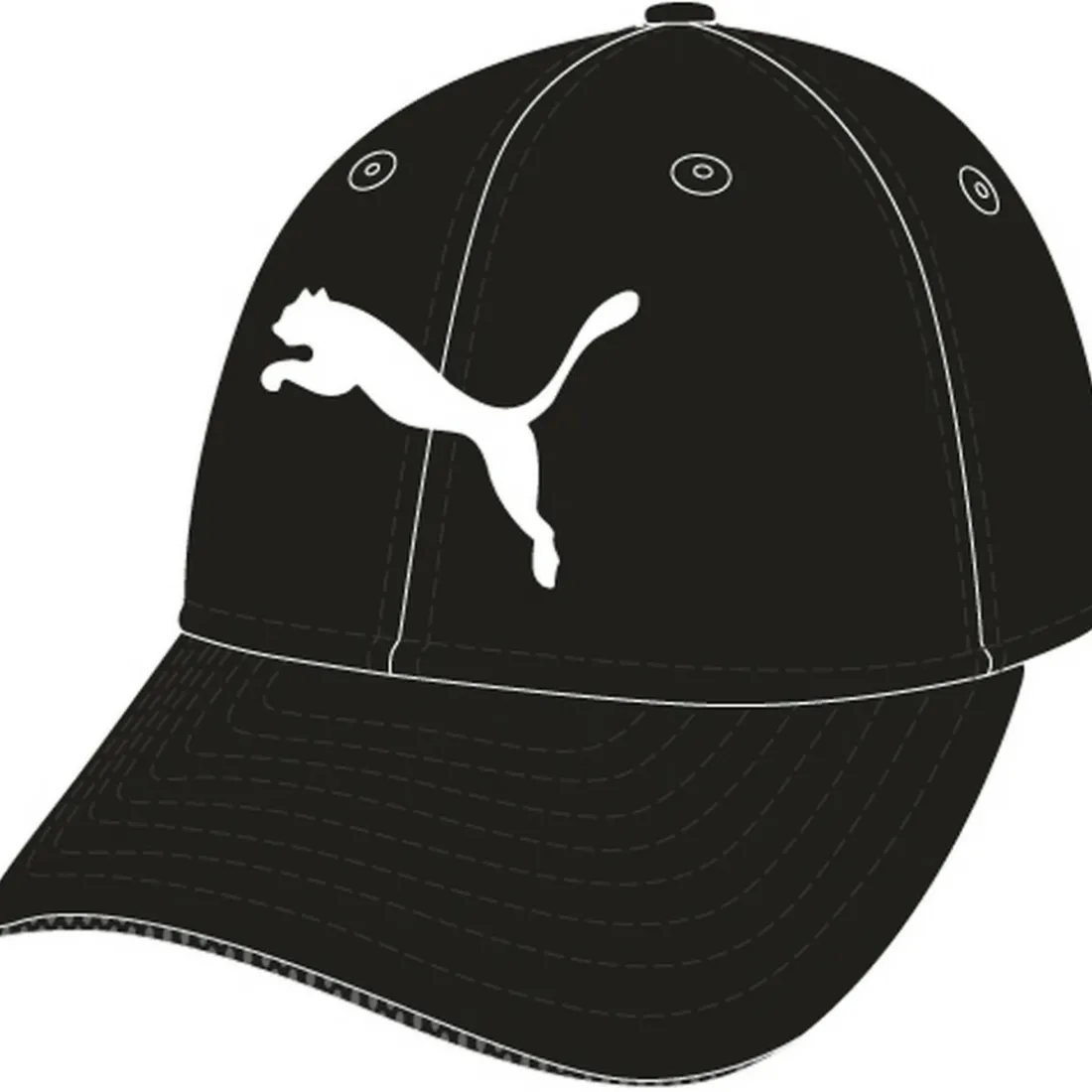 Casquette ESS BIG CAT noir en coton