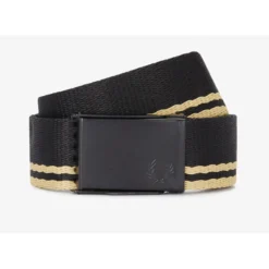 Ceinture à sangle à pointes Fred Perry Noire