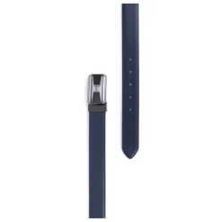 Ceinture ajustable - Croûte de cuir de vachette marine Ezra