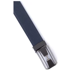 Ceinture ajustable - Croûte de cuir de vachette marine Ezra