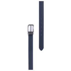 Ceinture ajustable - Croûte de cuir de vachette marine Greg