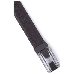 Ceinture ajustable - Croûte de cuir de vachette marron foncé Carl