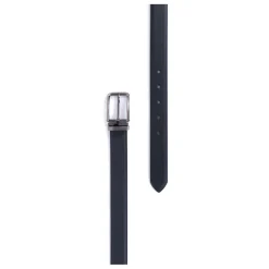 Ceinture ajustable - Croûte de cuir de vachette noir Hal