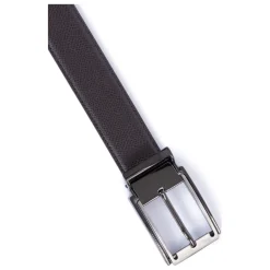 Ceinture ajustable - Croûte de cuir de vachette marron foncé Andy