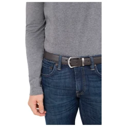 Ceinture ajustable - Cuir de vachette noir Ward