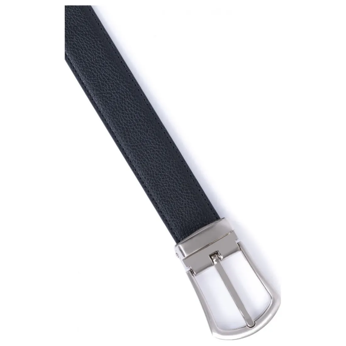 Ceinture ajustable - Cuir de vachette noir Ward