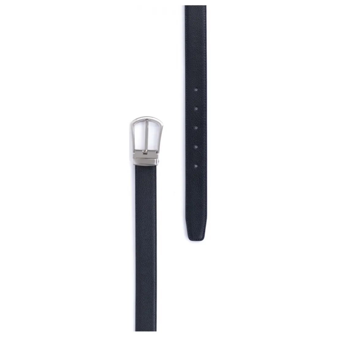 Ceinture ajustable - Cuir de vachette noir Ward