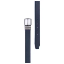 Ceinture ajustable - Cuir de vachette marine Karl