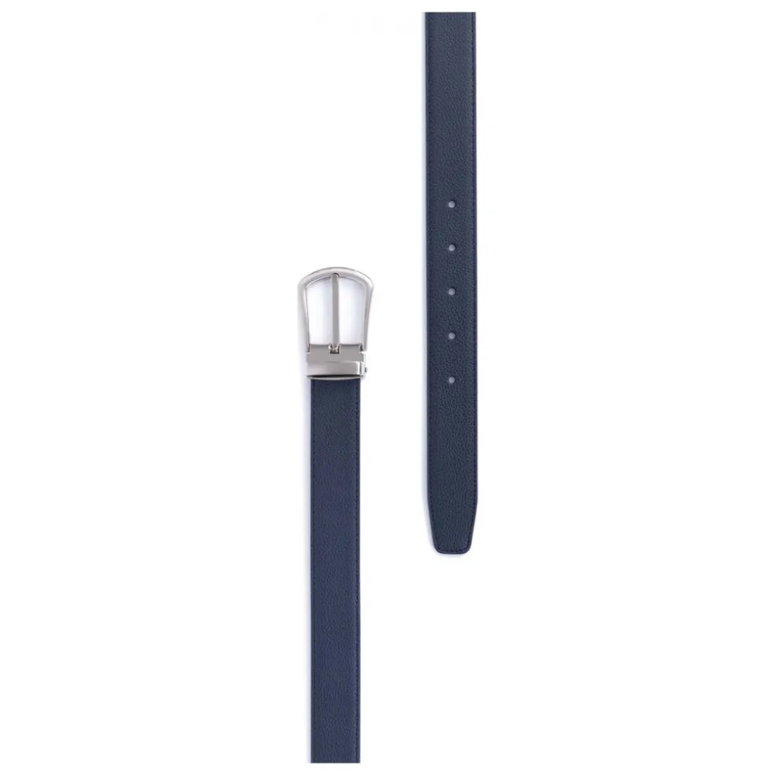 Ceinture ajustable - Cuir de vachette marine Jace