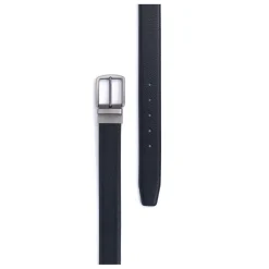 Ceinture ajustable - Cuir de vachette noir Walt