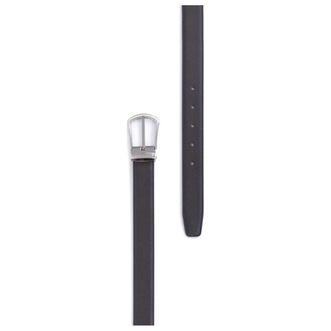 Ceinture ajustable - Cuir de vachette marron foncé Drew