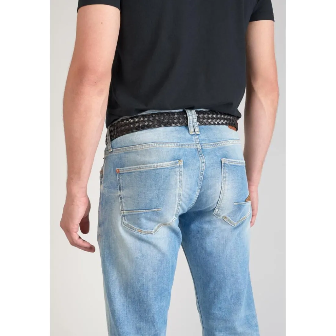 Ceinture en cuir BRAZO noir Xan