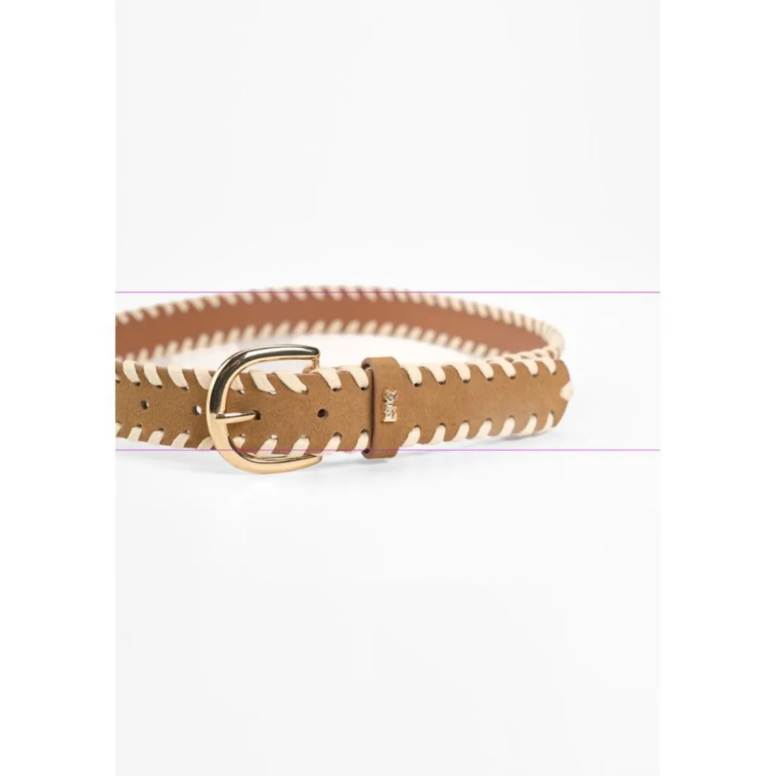 Ceinture en cuir CRAFT marron Isla