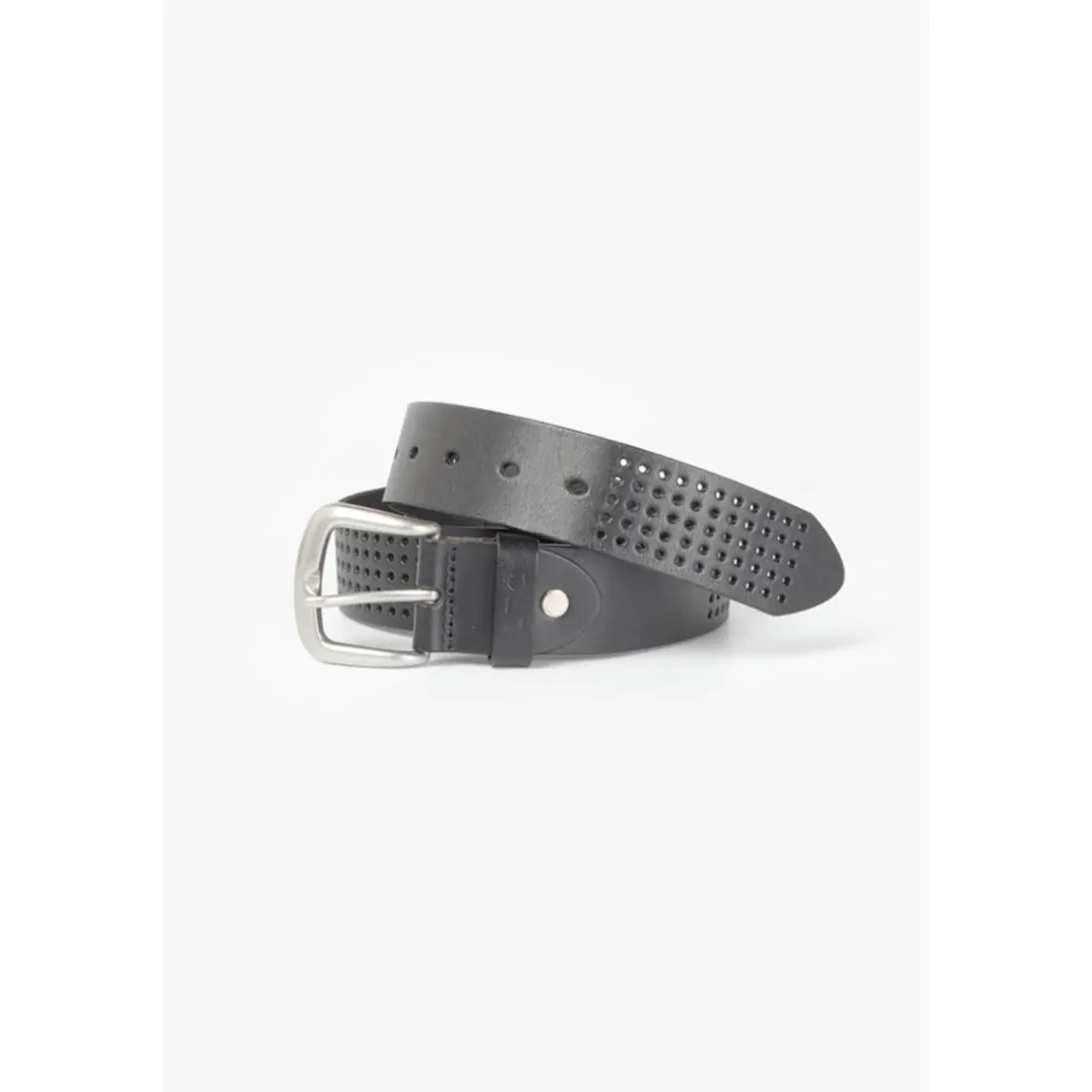 Ceinture en cuir SELVE noir Zane