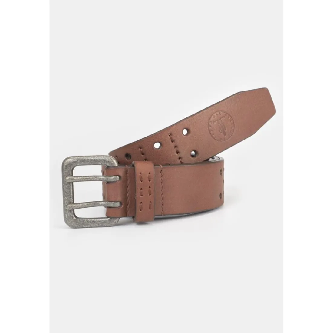 Ceinture GELES marron en cuir Oliver