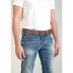 Ceinture GELES marron en cuir Oliver