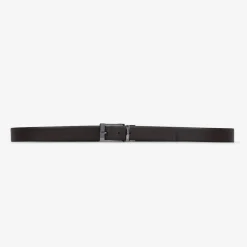 Ceinture homme en cuir noir/marron