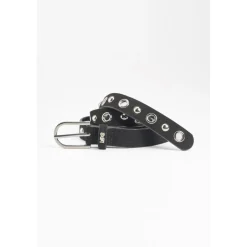 Ceinture STUDY noir Mina en cuir