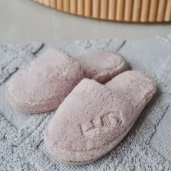 Chaussons Cosy Dusty Rose en coton
