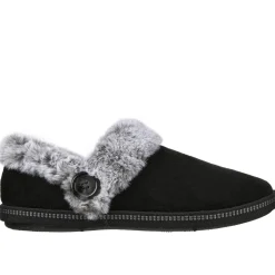 Chaussons COZY CAMPFIRE - FRESH TOAST noir en tissu