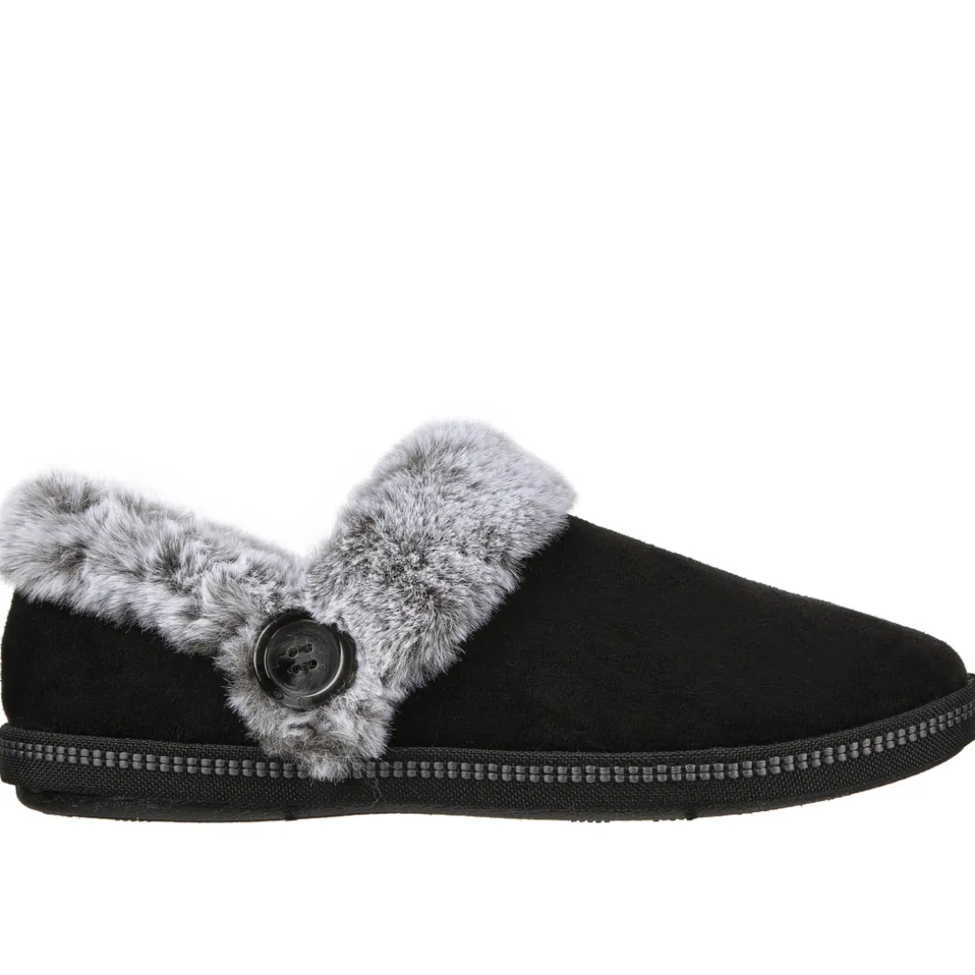Chaussons COZY CAMPFIRE - FRESH TOAST noir en tissu