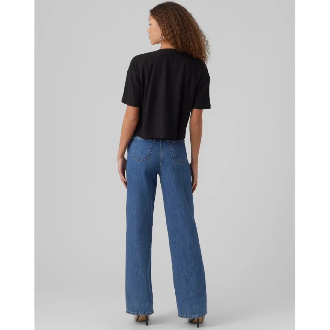 Chemise à manches larges - Noire en viscose