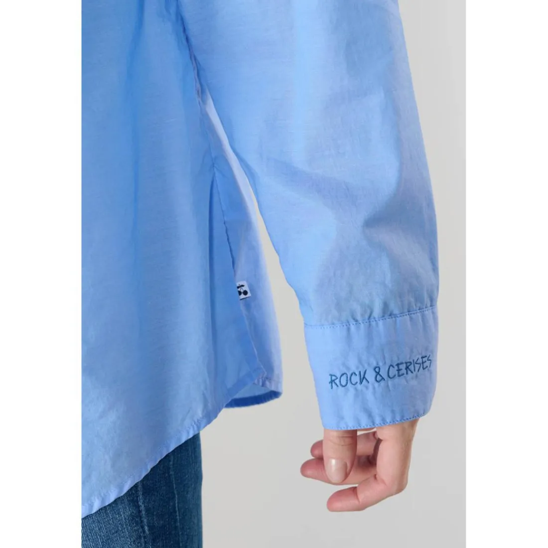 Chemise AMAPOLA gris en coton