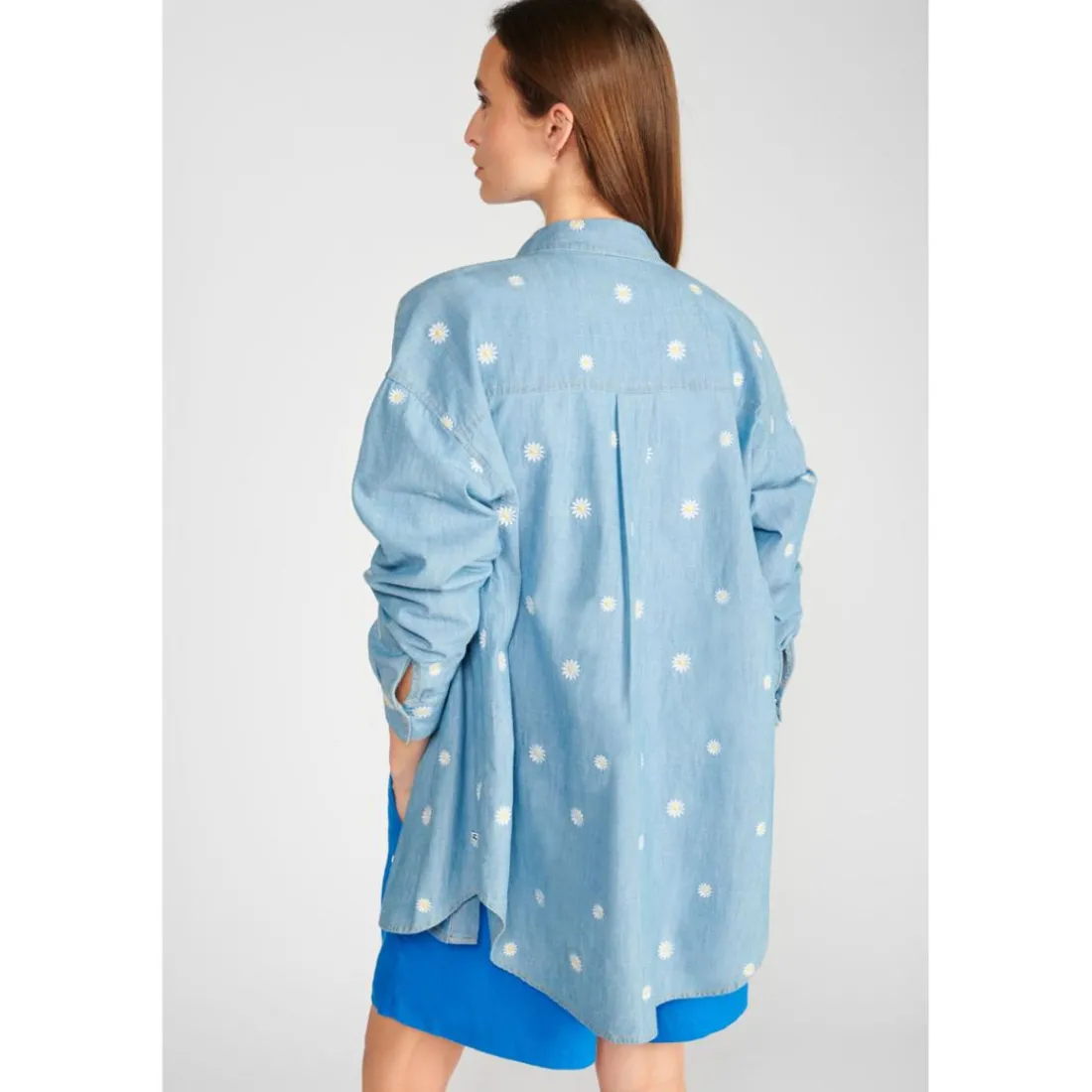 Chemise AUBEPIN bleu en coton