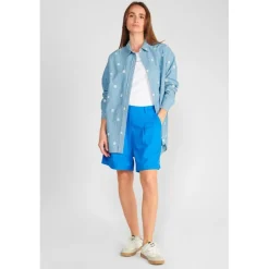 Chemise AUBEPIN bleu en coton