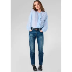 Chemise AUPS bleu en coton Dina