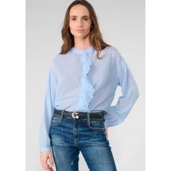 Chemise AUPS bleu en coton Dina