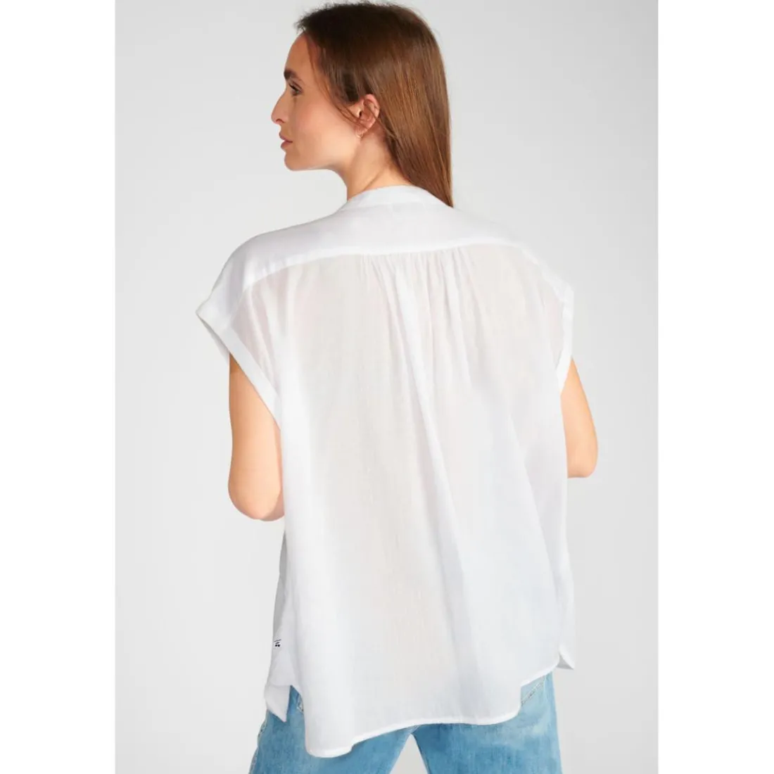 Chemise BARLEY blanc Lucie en coton