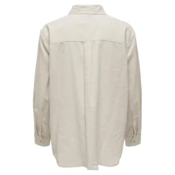 Chemise beige en lin