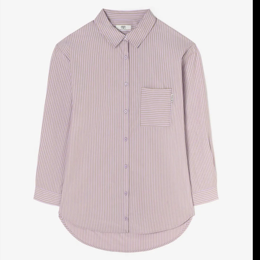 Chemise CALIAGI violet Léa en coton Opal