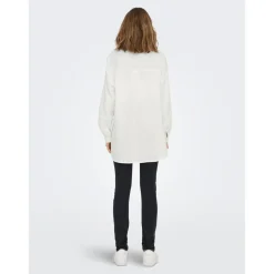 Chemise Col chemise Manches longues blanc