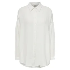 Chemise Col chemise Manches longues blanc