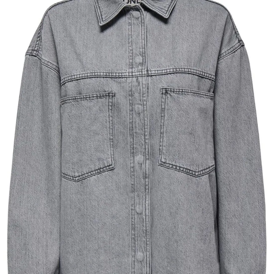 Chemise denim Emmie gris en coton Kara