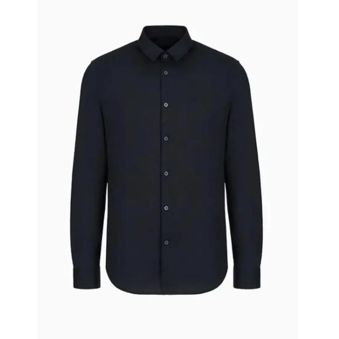 Chemise en coton regular fit marine