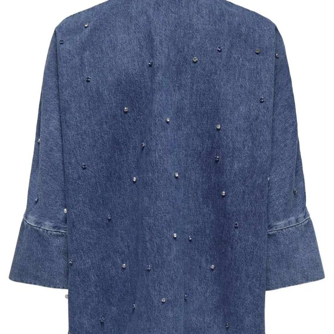 Chemise en jean oversize Grace bleu en coton Lina