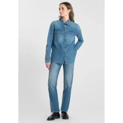 Chemise en jeans BARBARA bleu Kali
