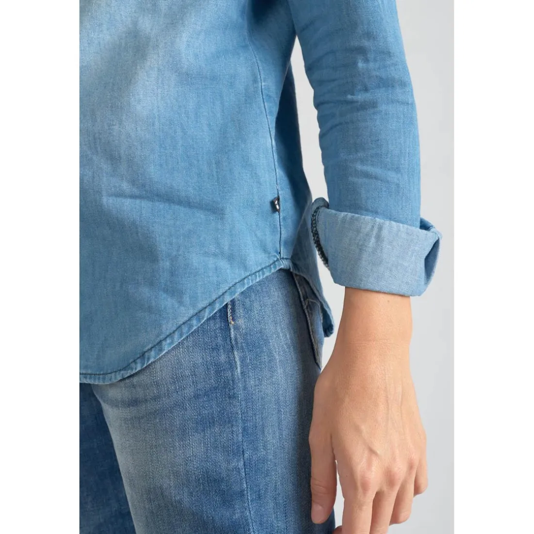 Chemise en jeans Juanita bleu clair