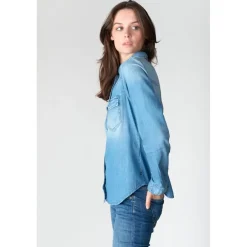 Chemise en jeans JUANITA bleu Zoé