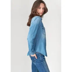 Chemise en jeans JUANITA bleu Zoé