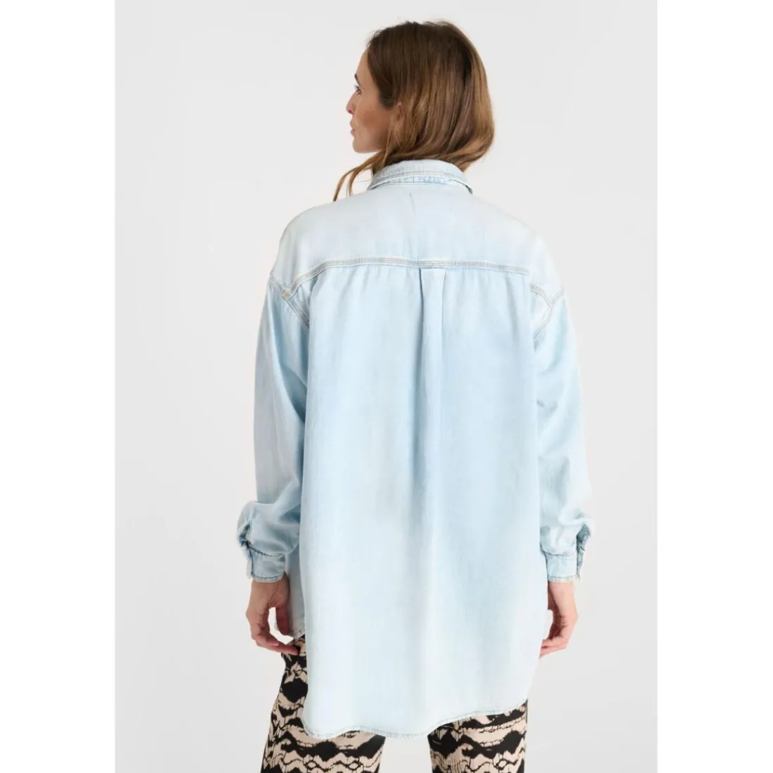 Chemise en jeans TULIPE bleu Vivi