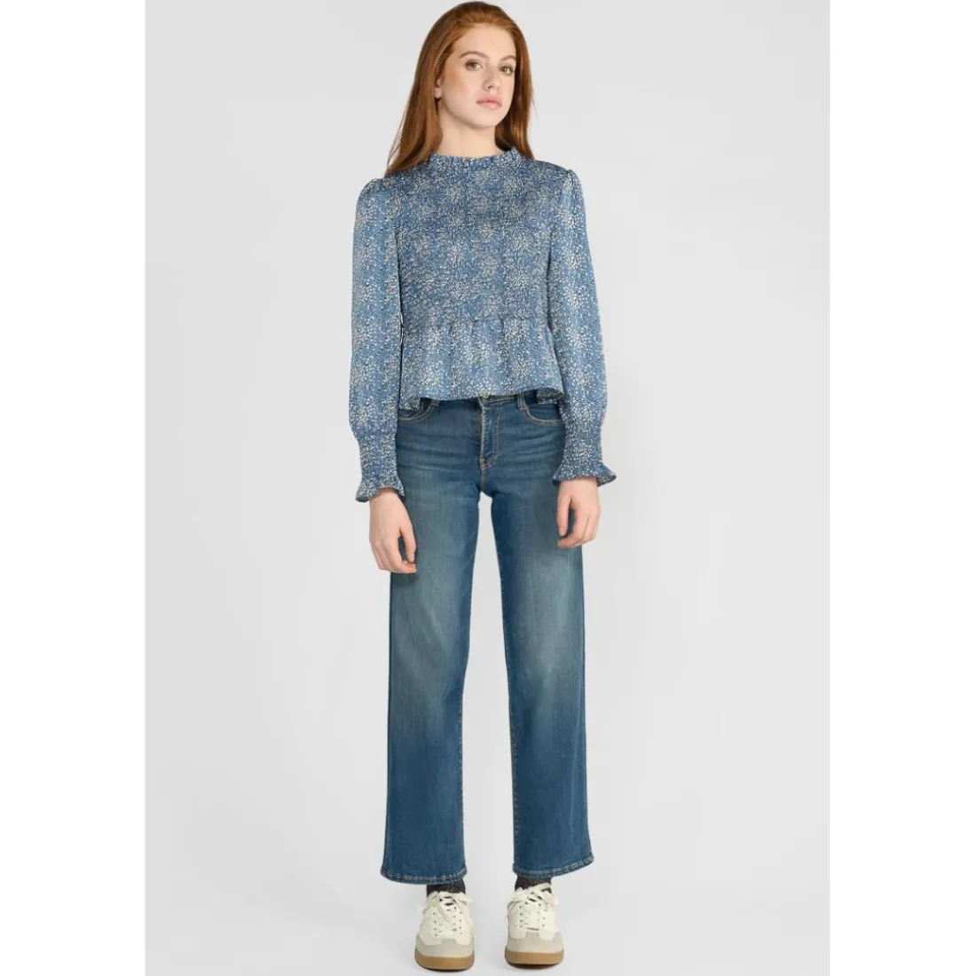 Chemise fille DIVEGI bleu Tia