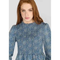 Chemise fille DIVEGI bleu Tia