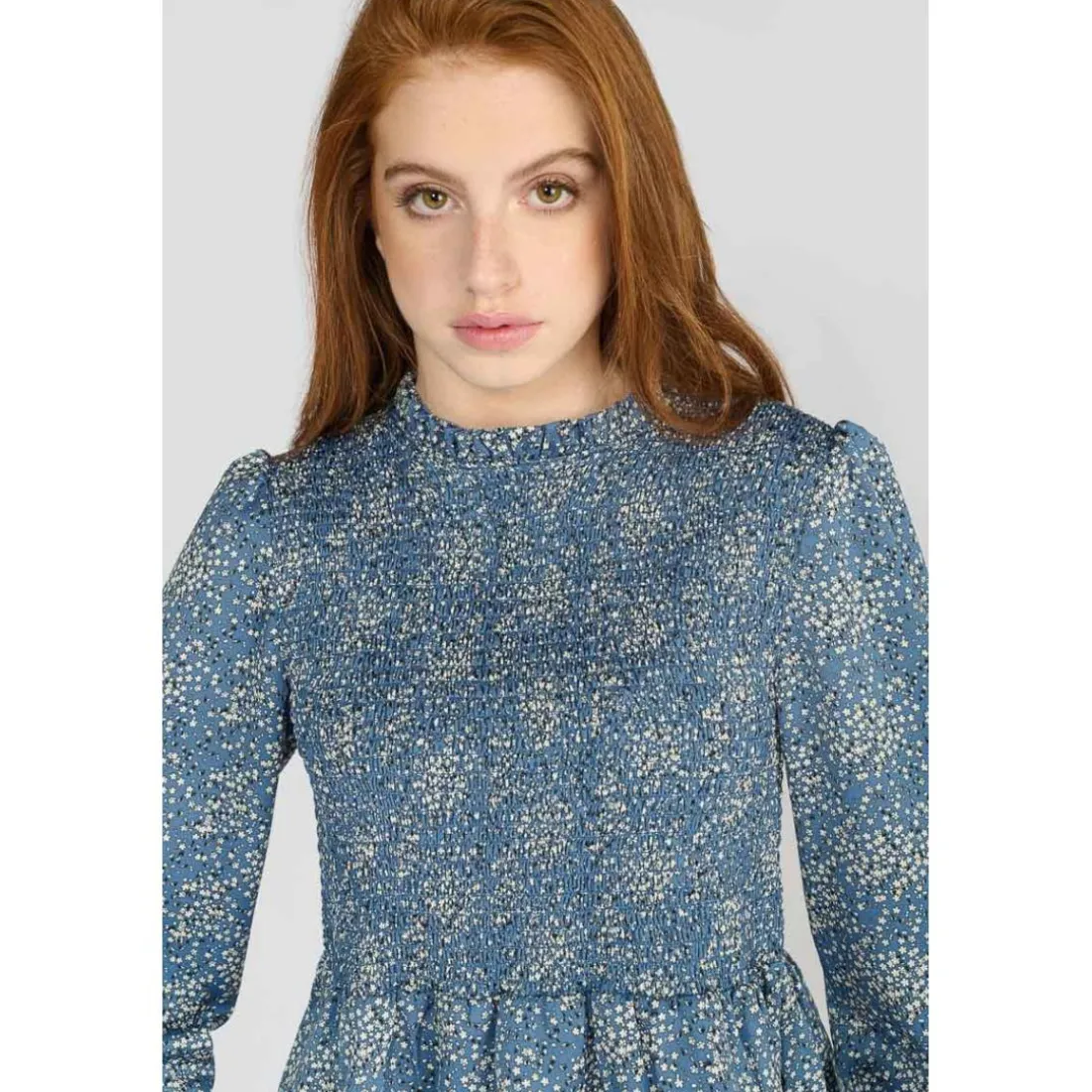 Chemise fille DIVEGI bleu Tia