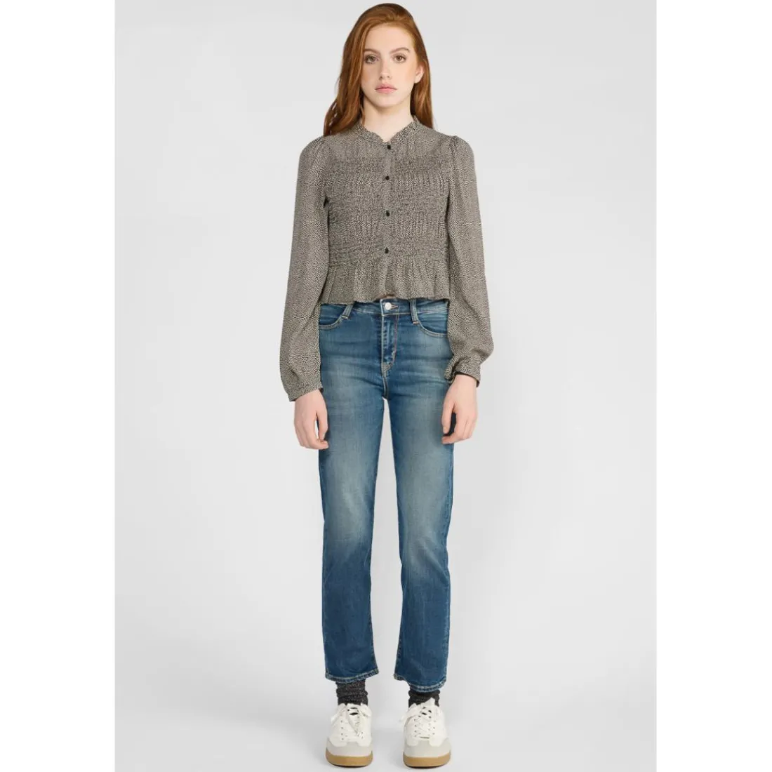 Chemise fille IZZYGI noir Léa en viscose Lana
