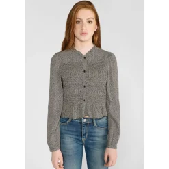 Chemise fille IZZYGI noir Léa en viscose Lana